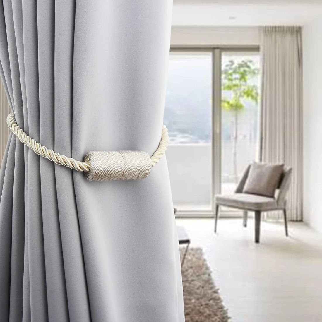 2Pcs Strong Magnetic Curtain T - Curtain Rods review and price