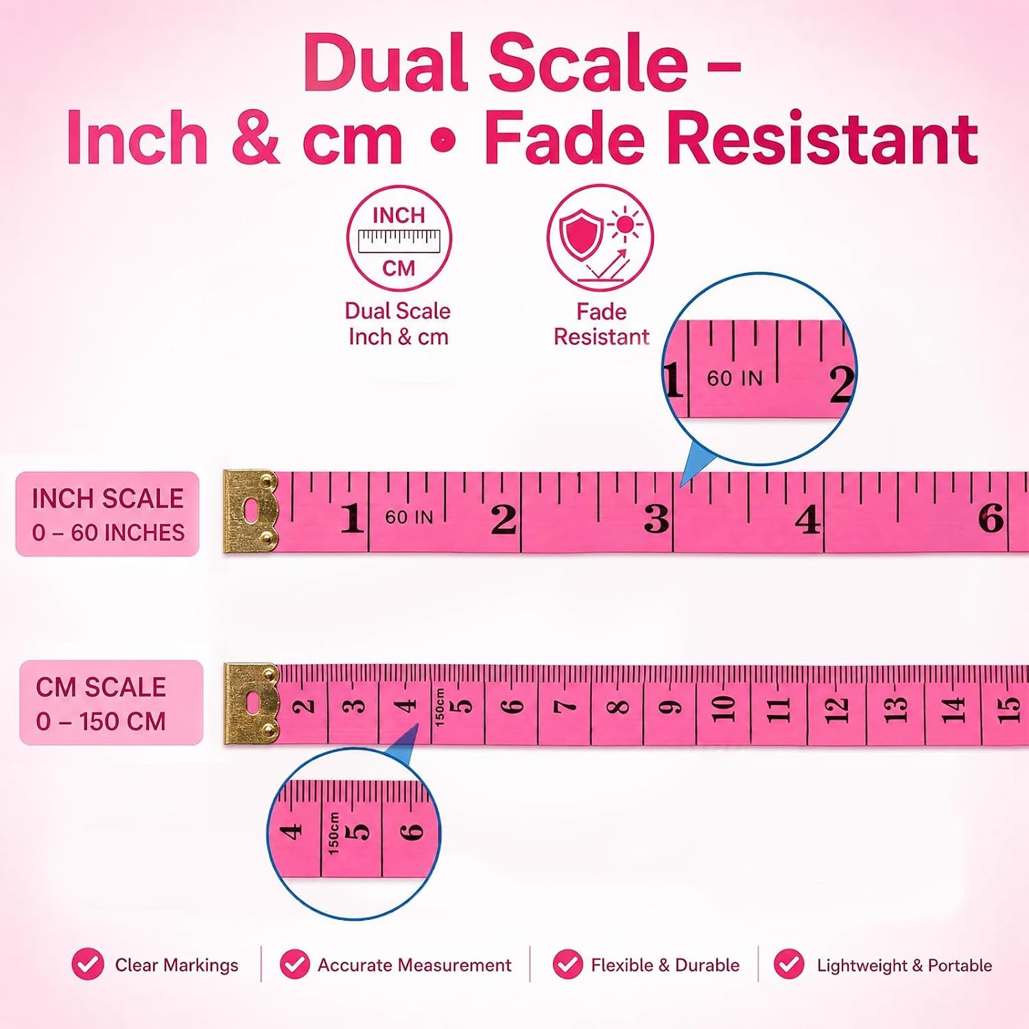 1/5/10Pcs 150cm/60-Inch Soft B - Tape Measure review and price
