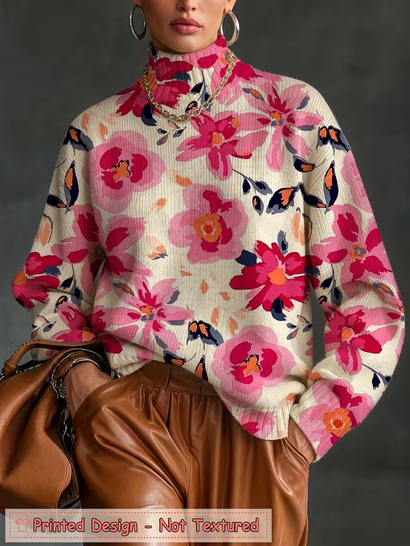 Women Turtleneck T shirt Gradi - Wallpaper review and price