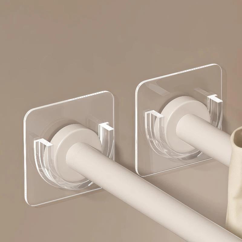 N$ 4 PCS Transparent Adhesive  - Curtain Rods review and price