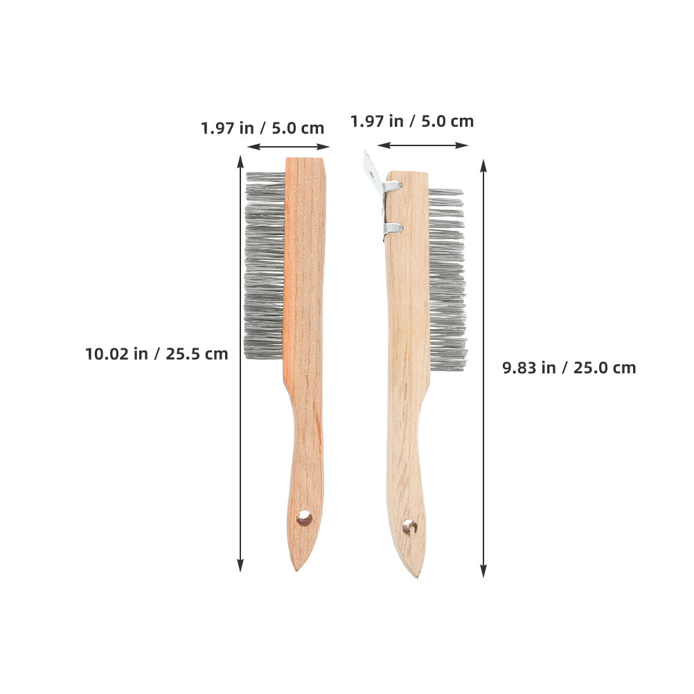Steel Wire Brush Set 2pcs with - Paint Brush review and price